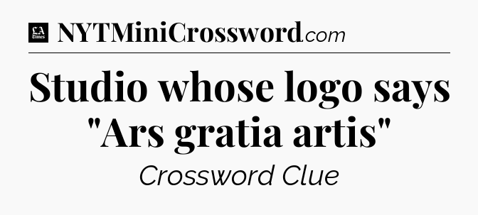 Studio whose logo says 