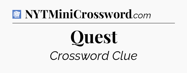 Quest Puzzle Page Crossword Clue