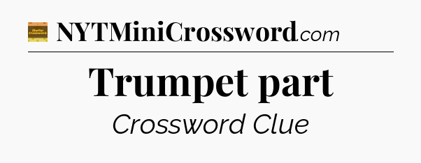 Trumpet part - Eugene Sheffer Crossword