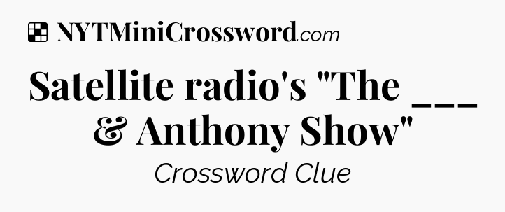 Solution: Satellite radio's 