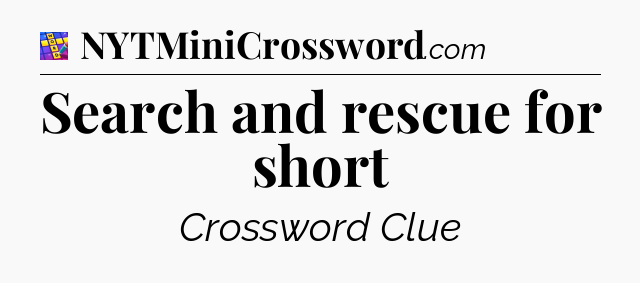 Search and rescue for short Codycross