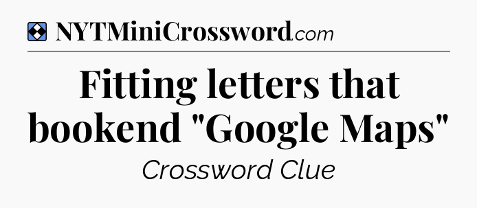 Solution: Fitting letters that bookend 