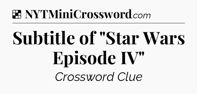 Solution: Subtitle of 