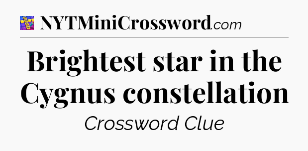 Brightest star in the Cygnus constellation Codycross