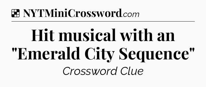 Solution: Hit musical with an 