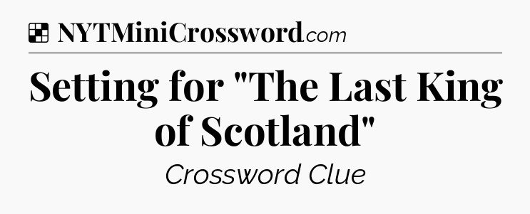 Solution: Setting for 