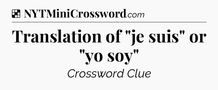 Solution: Translation of 