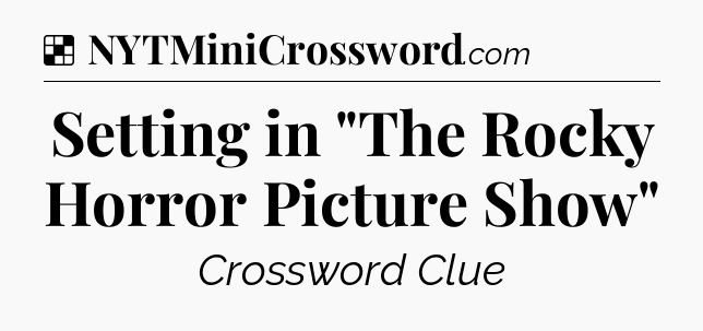 Solution: Setting in 