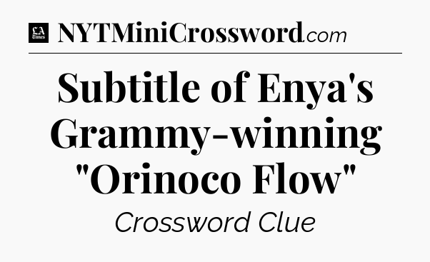 Subtitle of Enya's Grammy-winning 