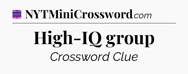 High-IQ group - Thomas Joseph Crossword