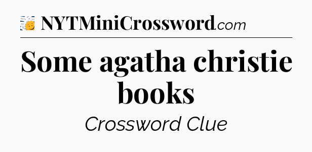 Some agatha christie books - 7 Little Words