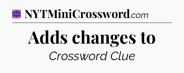 Adds changes to - Thomas Joseph Crossword