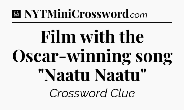 Film with the Oscar-winning song 