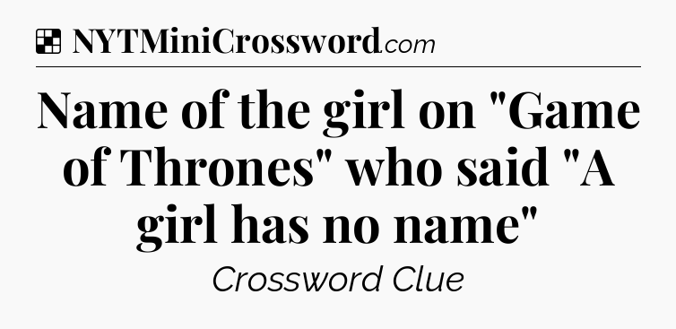 Solution: Name of the girl on 