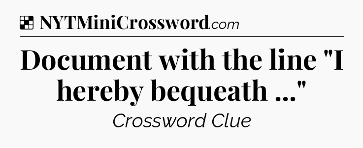 Solution: Document with the line 