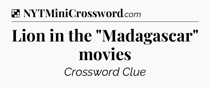 Solution: Lion in the 