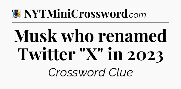 Musk who renamed Twitter 