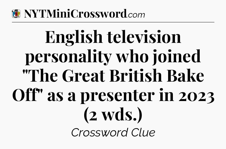English television personality who joined 