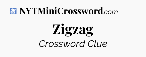 Zigzag Puzzle Page Crossword Clue