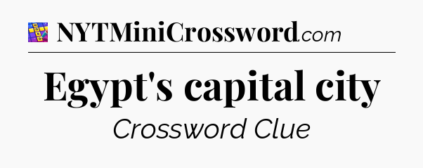 Egypt's capital city Codycross