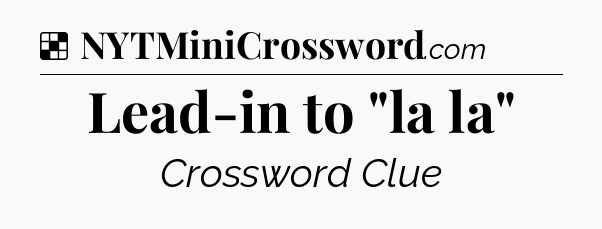 Solution: Lead-in to 