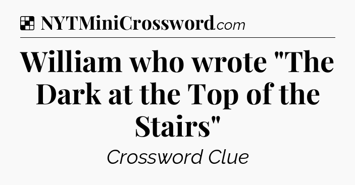 Solution: William who wrote 