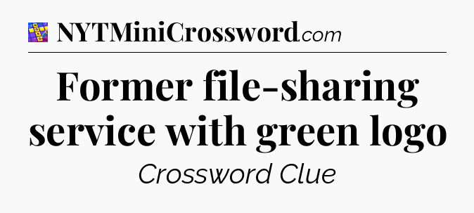 Former file-sharing service with green logo Codycross