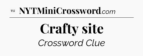 Crafty site - WSJ Crossword