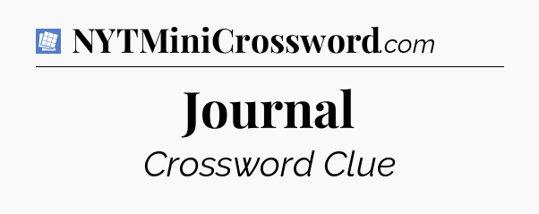 Journal Puzzle Page Crossword Clue