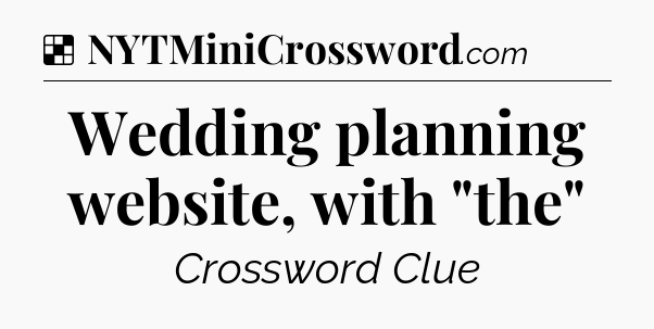 Solution: Wedding planning website, with 