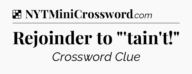 Solution: Rejoinder to 