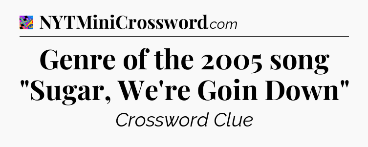 Genre of the 2005 song 