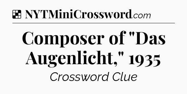 Solution: Composer of 