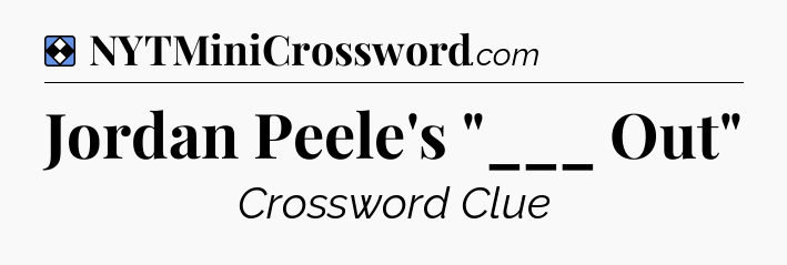 Solution: Jordan Peele's 