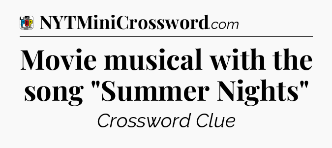 Movie musical with the song 