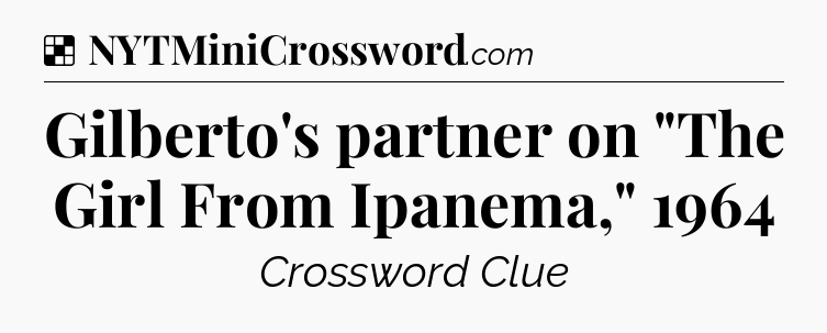 Solution: Gilberto's partner on 