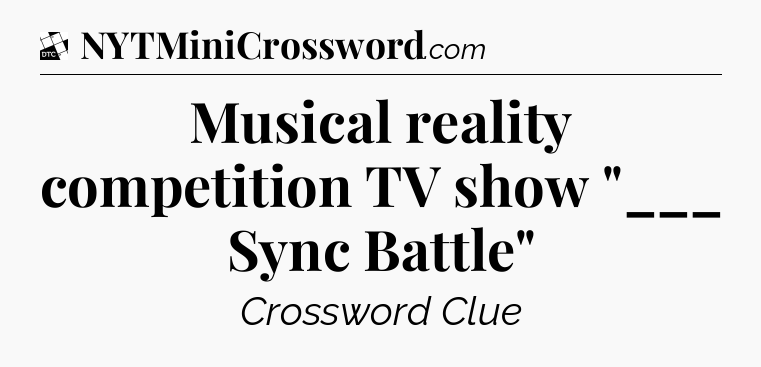 Musical reality competition TV show 