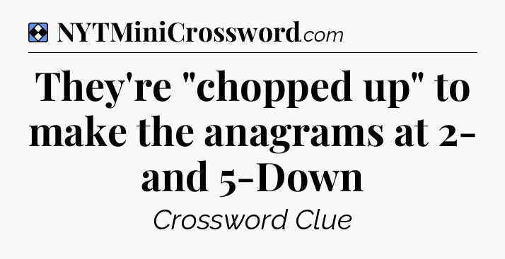 Solution: They're 