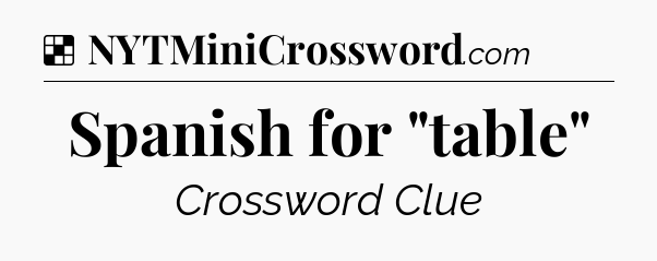 Solution: Spanish for 