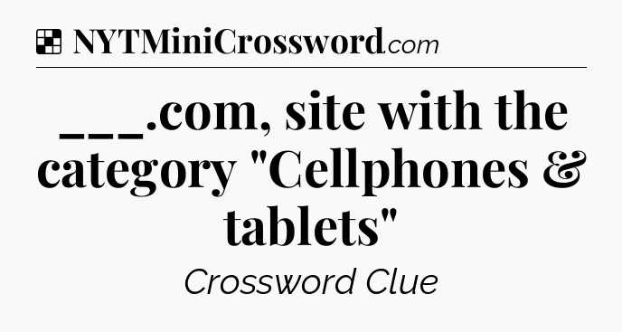 Solution: ___.com, site with the category 