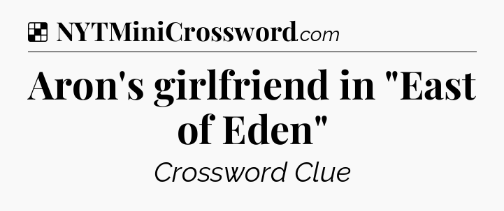 Solution: Aron's girlfriend in 