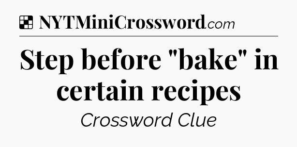 Solution: Step before 