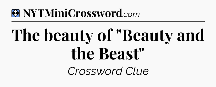 Solution: The beauty of 