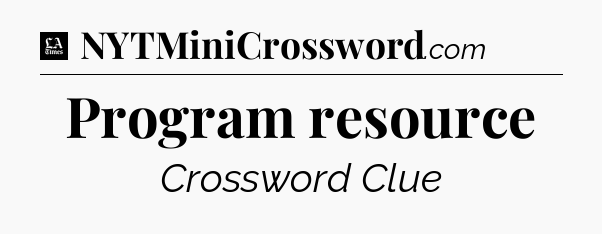 Program resource - LA Times Crossword