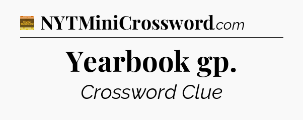 Yearbook gp crossword clue Eugene Sheffer