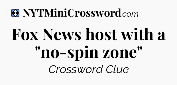 Solution: Fox News host with a 