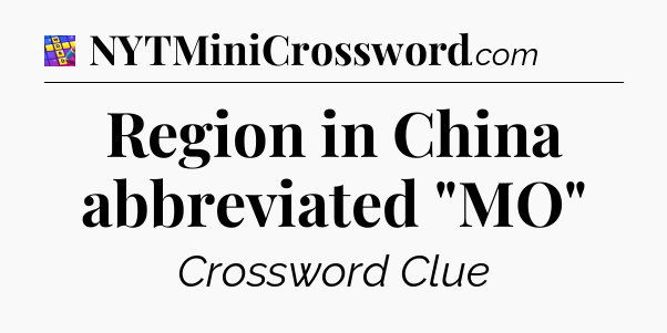 Region in China abbreviated 