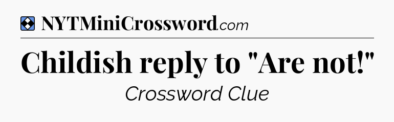 Solution: Childish reply to 