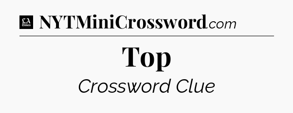 Top - LA Times Crossword