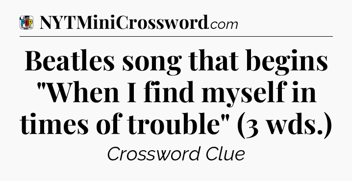 Beatles song that begins 